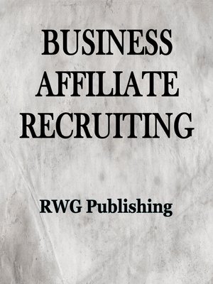 cover image of Business Affiliate Recruiting